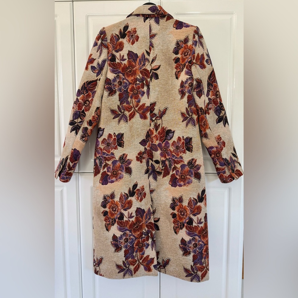 SMYTHE Peaked Lapel Floral Tapestry Coat BNWT - 6 - Picture 9 of 13